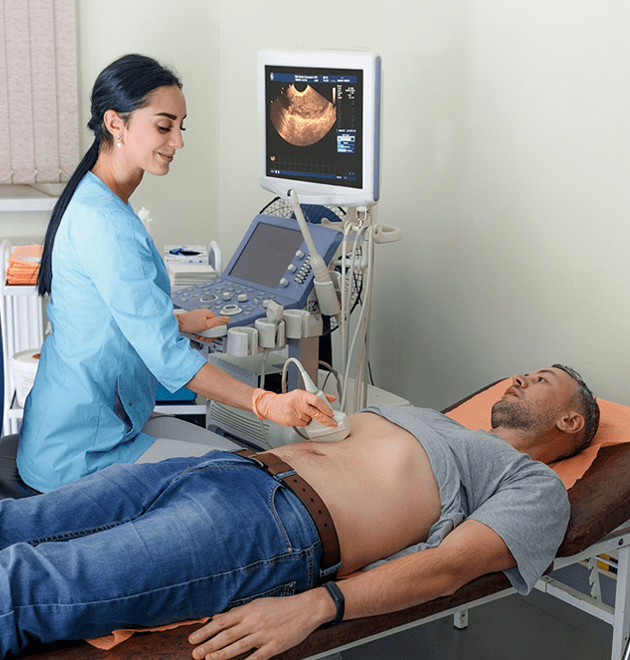 Ultraschalluntersuchung des Bauchraums